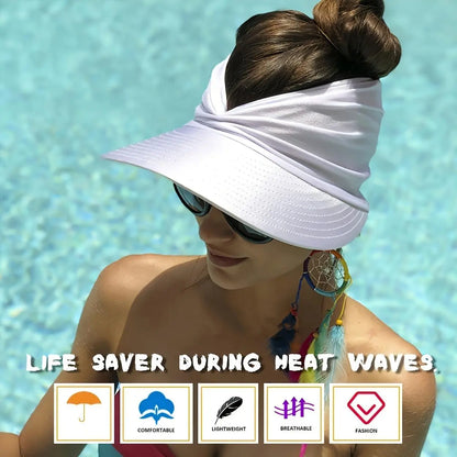 Women's UPF 50+ UV Protection Sun Visor Hat
