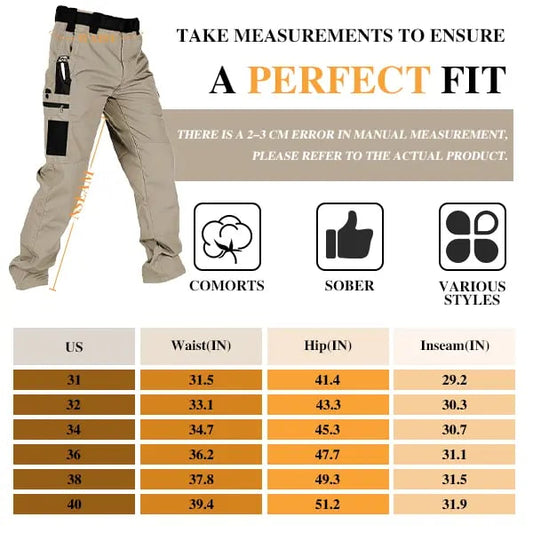 Men’s Multi-Pocket Tactical Work Pants