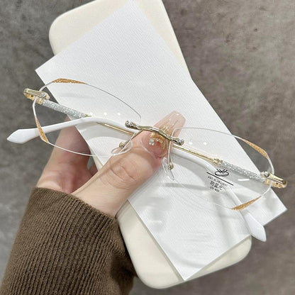 Frameless Progressive Reading Glasses – Multi-Focus Vision with Blue Light Protection for Men & Women