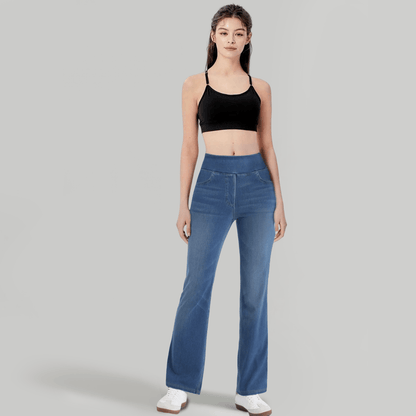 🏆LAST DAY SALE 49% OFF - High Waisted Pockets Washed Casual Bootcut Jeans
