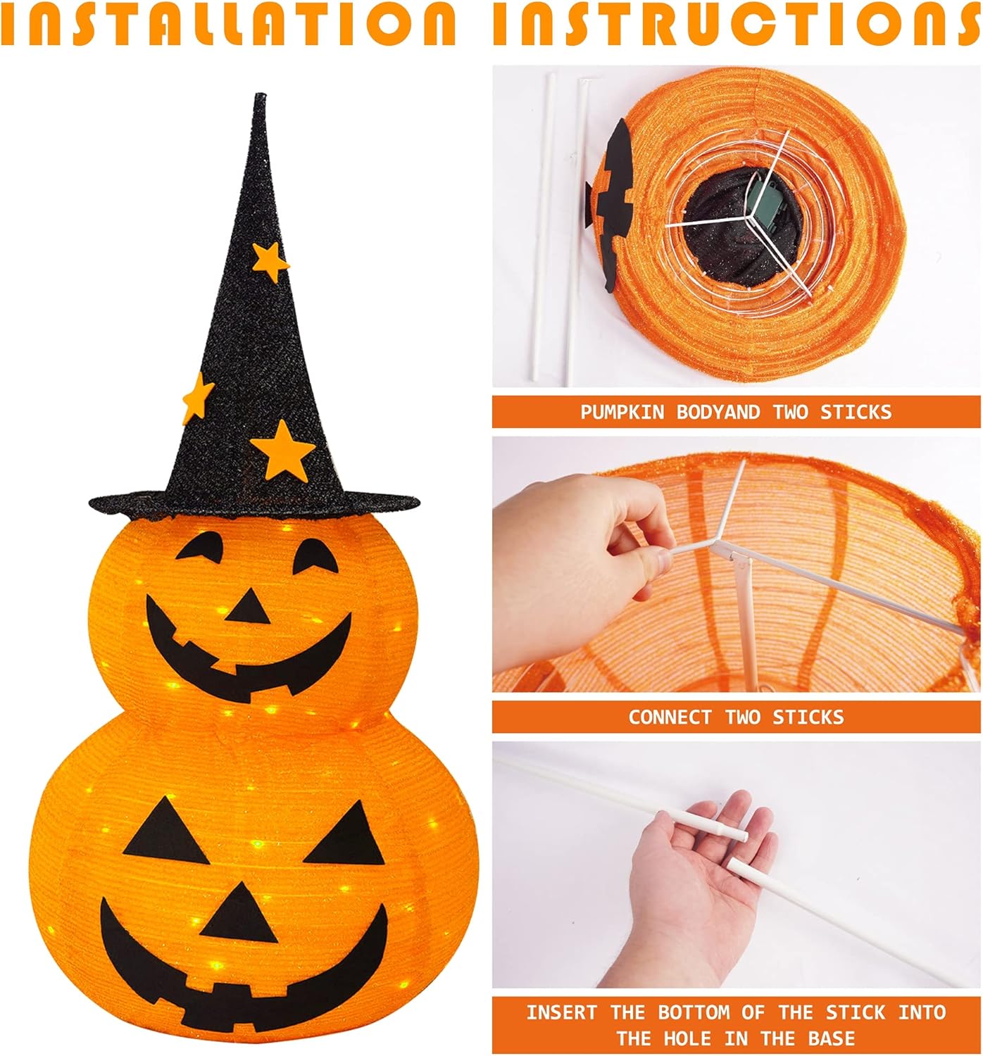 Halloween Must-Have🎃Collapsible Pumpkin Decorations – Reusable Easy Storage & Festive Vibe!
