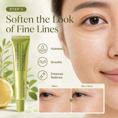 🍊✨  50,000 ppm Dual Vitamin C Booster Shot Serum - Korean Glow Serum with Glutathione, Niacinamide & Vitamin E - For Dark Spots, Dull Skin, Fine Lines & Glass Skin Glow - 30ml