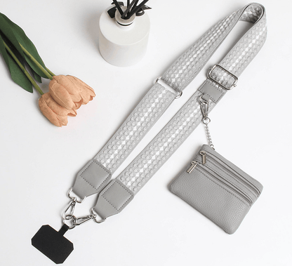 💖HOT SALE-49% OFF📱Crossbody Phone Strap with Zippered Pouch