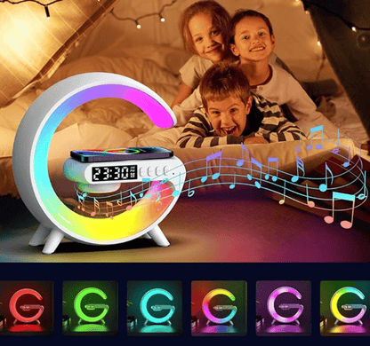 🔥Last Day 49% OFF👍Multifunctional Bluetooth Speaker-Colorful Atmosphere Light Wireless Charging and Clock All-in-one Machine