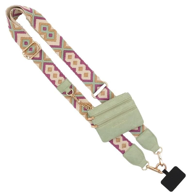 💖HOT SALE-49% OFF📱Crossbody Phone Strap with Zippered Pouch