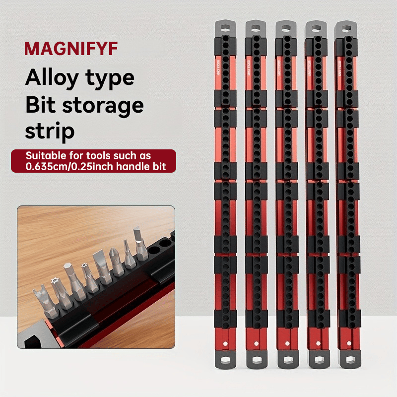 🔥Last Day 49% OFF-Pro-Series Aluminum Magnetic Hex Bit Organizer | 40-Slot 1/4" Drive Holder