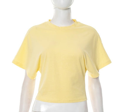📢2025 New Products👕Women's Solid Color Round Neck Tee – Breathable Fabric & Timeless Style for Every Occasion