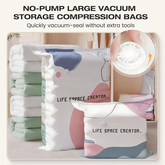 📦 Large-Capacity Vacuum Bags – No Pump Needed! 💨✨