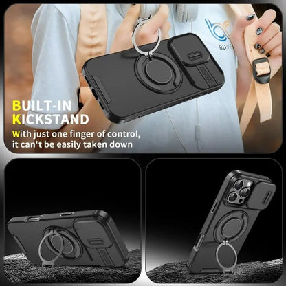 📱IPhone Case with Sliding Camera Cover for iPhone 16 15 14 13 12 Pro Max