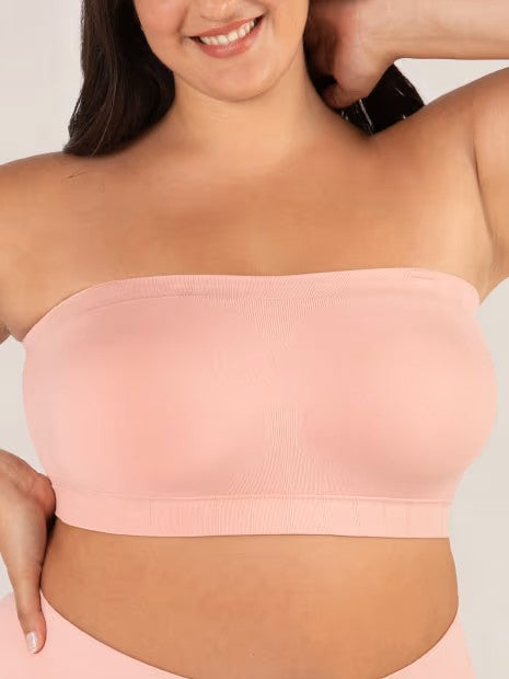 🔥Convertible Strapless Bandeau Bra with Wireless Comfort, Anti-Slip Grip & Removable Straps