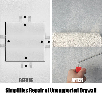 Drywall Repair Clips Kit - No-Stud Wall Patch Support