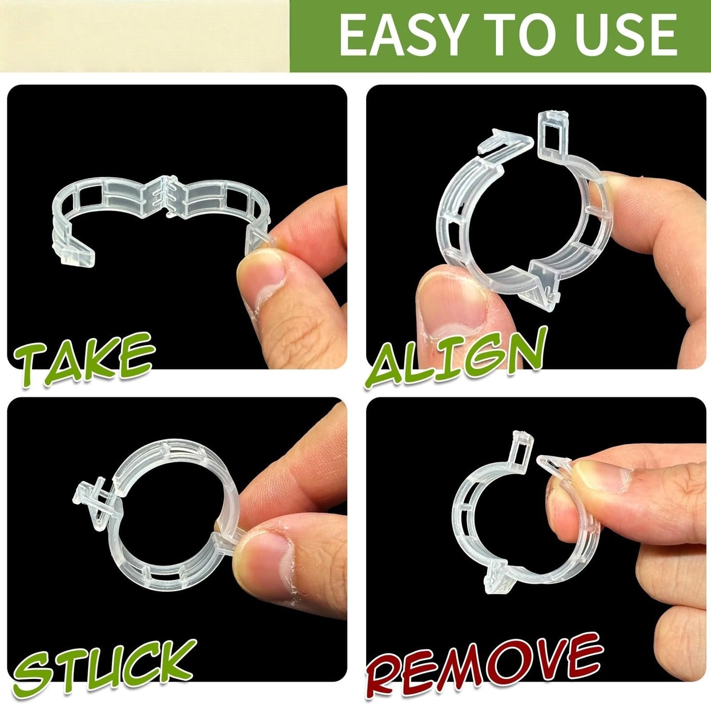 300Pcs Heavy-Duty Tomato Trellis Clips