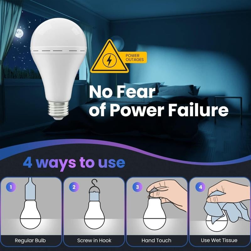 🔥LAST DAY PROMOTION SAVE 49%-Rechargeable Emergency Light Bulbs