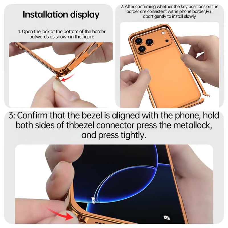 Aluminum Alloy Cooling Frame Heat Dissipation Case for iPhone 17 Series
