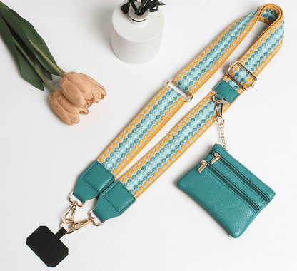 💖HOT SALE-49% OFF📱Crossbody Phone Strap with Zippered Pouch