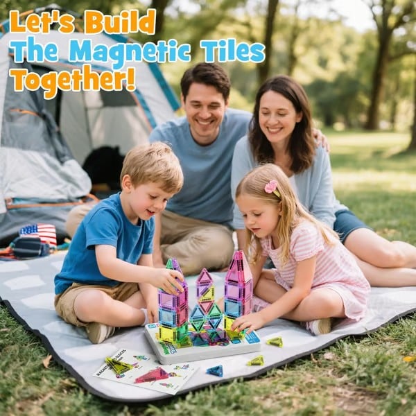 🎁Last Day Special 49% OFF—Mini Magnetic Tiles Building Blocks