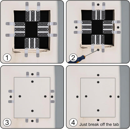 Drywall Repair Clips Kit - No-Stud Wall Patch Support