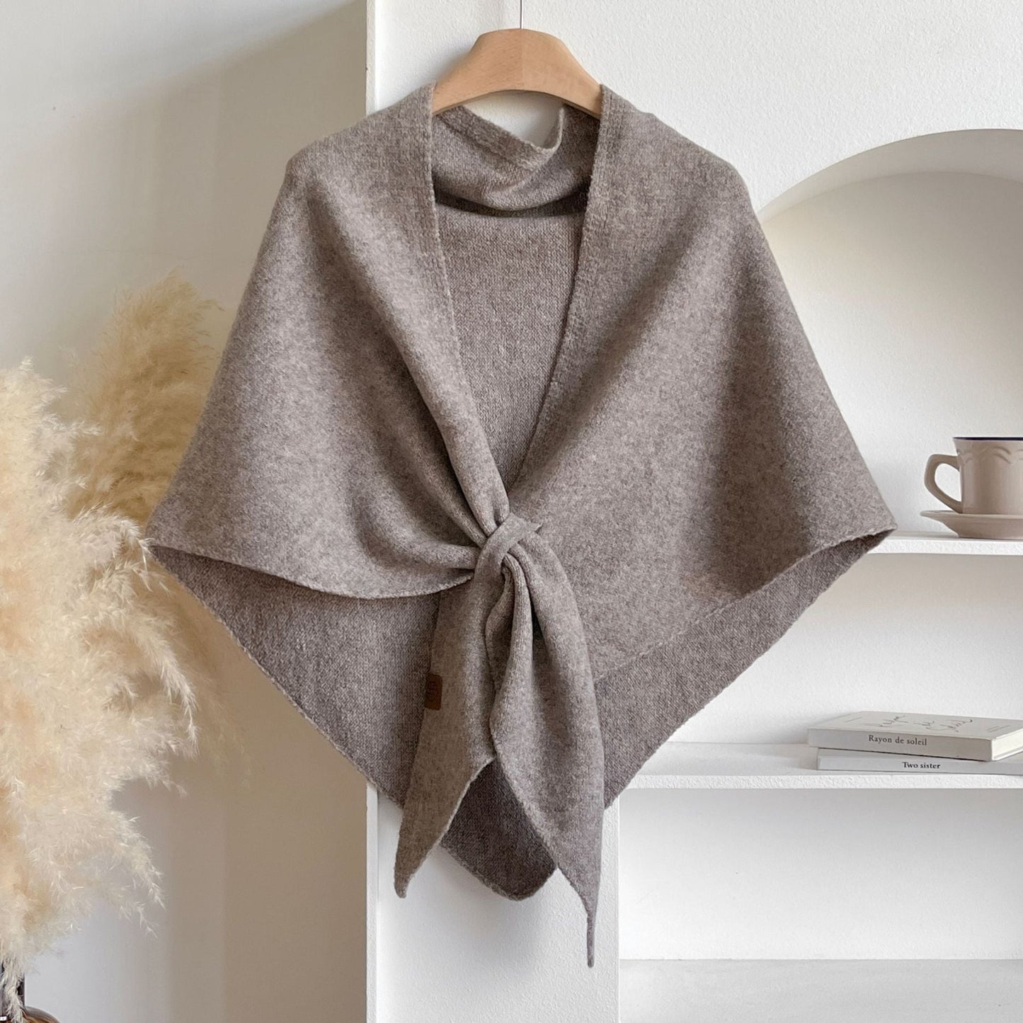 💕Elegant Women's Solid Color Wool Blend Shawl-Timeless Solid Hue for All Looks