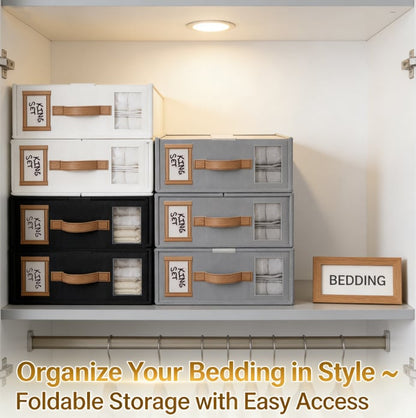 🔥Last Day 49% OFF-Foldable Sheet Storage Set – Keep Your Bedding Organized and Neat 🛏️✨