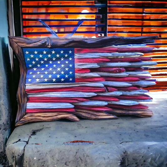 🎁Frank Handmade Wooden Flag – America 250th Anniversary (1776–2026) 🇺🇸🦅🏛️
