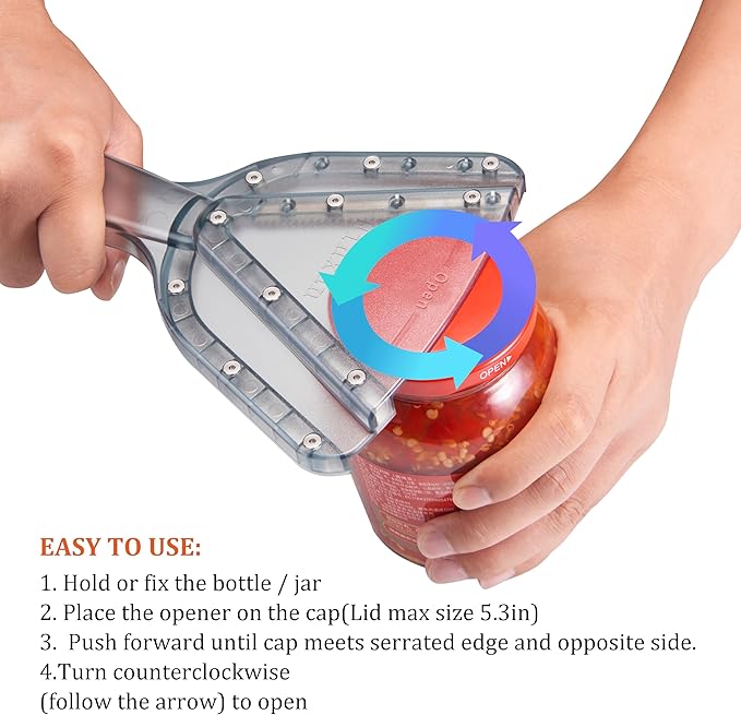 🔥Last Day 49% OFF - Multi Jar Opener for Weak Hand & Seniors with Arthritis