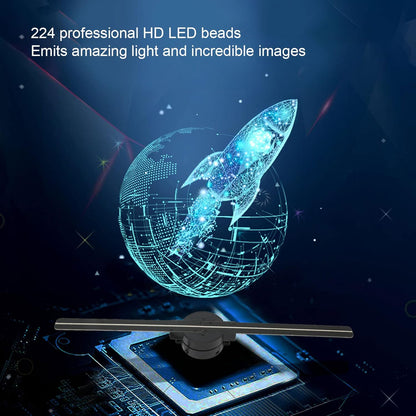 🔥Last Day 49% OFF🎄3D Hologram LED Fan Projector