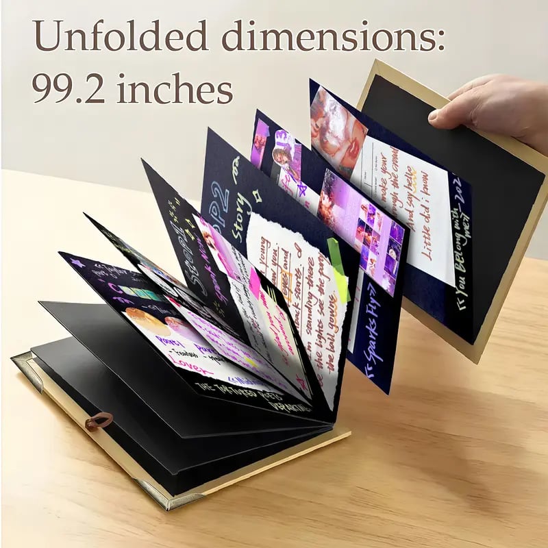 🔥Last Day 49% OFF-✨The Memory Keeper: 99+ Inch Accordion Scrapbook Album📚