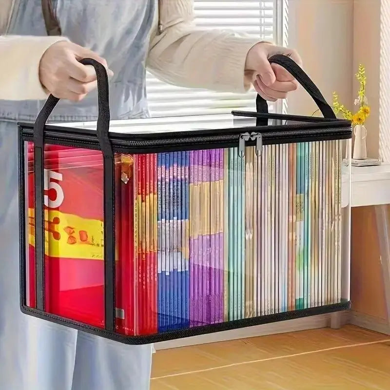 🔥Large Clear Thick Plastic Storage Box with Hinged Lid