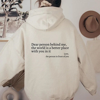 🔥LAST WEEK SALE 49% OFF✨'Dear Person Behind Me' Sweatshirt🥳