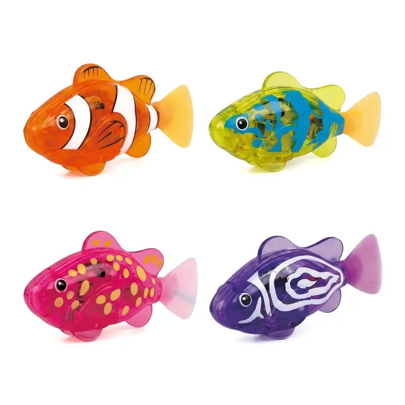 🔥2026 HOT SALE 49% OFF🐟4Pcs Induction Activated | LED Light Up | Auto-Swimming Bath Toy
