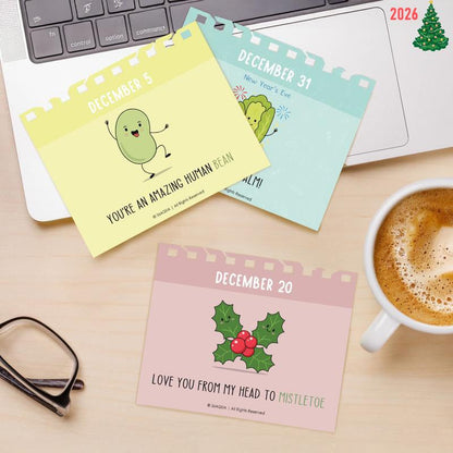 ✨2026 Punny Motivational Desk Calendar📅