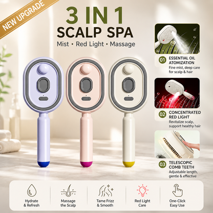 Electric Mist-Spraying Massage Cushion Brush