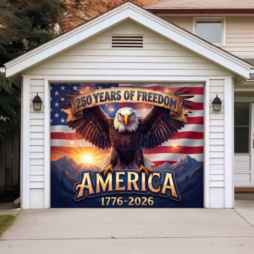 America's 250th Anniversary|Patriotic Garage Door Cover