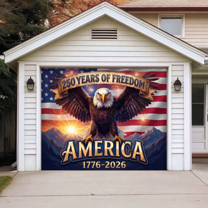 America's 250th Anniversary|Patriotic Garage Door Cover