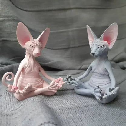 🔥HOT SALE Promotion🔥😻Sphynx Cat Meditate Yoga