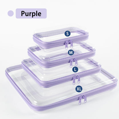Clear Organizer Storage Box Clear Hard Zipper Case