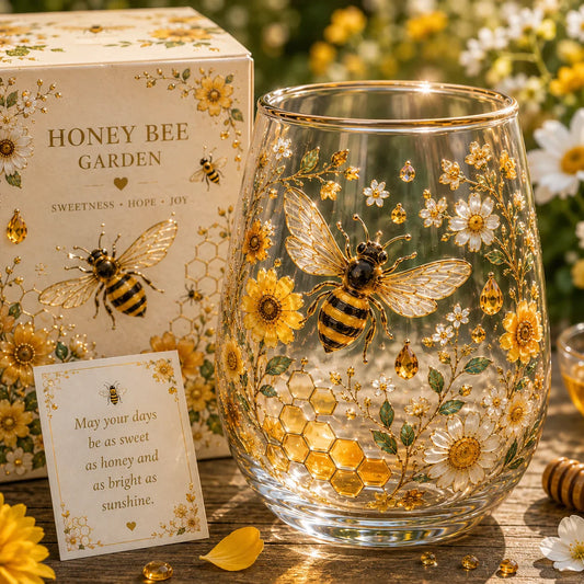 ☀️ Sweetness, Hope & Joy 🐝 2026 Limited Edition Honey Bee Garden Glass Tea Cup