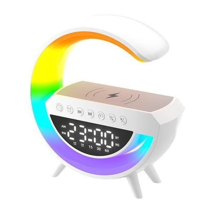 🔥Last Day 49% OFF👍Multifunctional Bluetooth Speaker-Colorful Atmosphere Light Wireless Charging and Clock All-in-one Machine