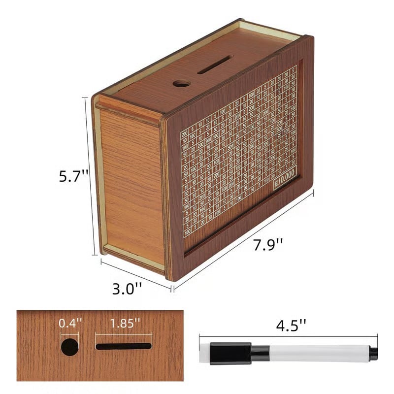 Hot Sale 49% OFF🎁Cash Vault Wooden Savings Box