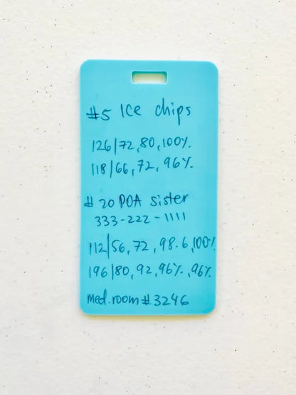 🩺Erasable Badge Note | Dual-Side Writable, Fade-Proof & No Blur (🖊Write. Wipe. Repeat.) 🎁Free Badge Clip Included📋