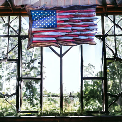 🎁Frank Handmade Wooden Flag – America 250th Anniversary (1776–2026) 🇺🇸🦅🏛️
