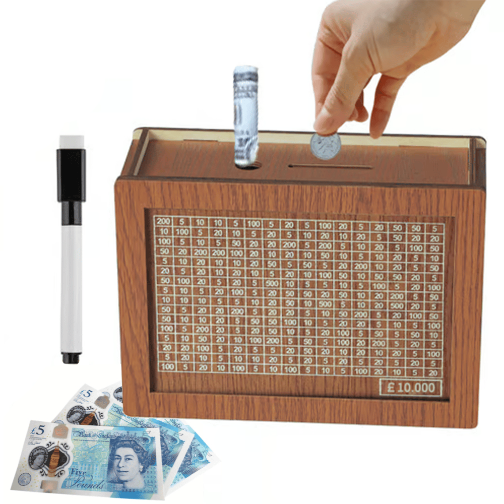Hot Sale 49% OFF🎁Cash Vault Wooden Savings Box