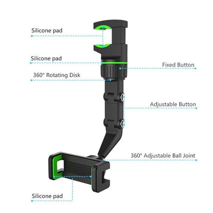🔥Summer Hot Sale - 48% OFF🔥🔥🔥 360° Car Rearview Mirror Mount Stand Holder for Cell Phone