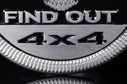 🤣F Around and Find Out (Skull & Helmet) Metal Badge