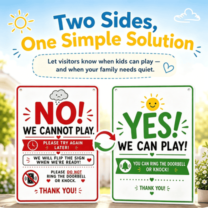 Summer Sanity Door Sign – The Mom‐Approved Boundary for Endless Neighborhood Knockers ☀️🚪😂