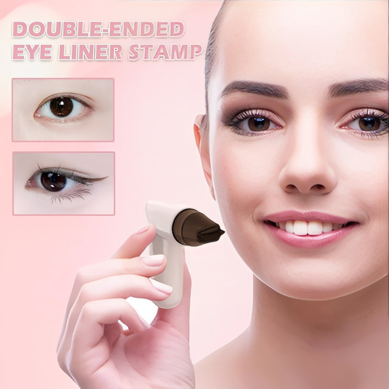 🔥LAST DAY SALE 49% OFF 🥇BUY 1 GET 1 FREE- New Foldable Eyeliner Stamp for Perfect Wings✨