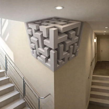 🔥Last Day 49% OFF-Modern Geometric Corner - Wall Art That Reshapes Reality 🧠✨