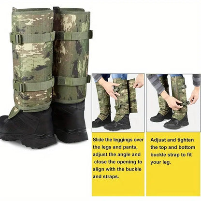 Snake-Resistant Outdoor Leg Gaiters