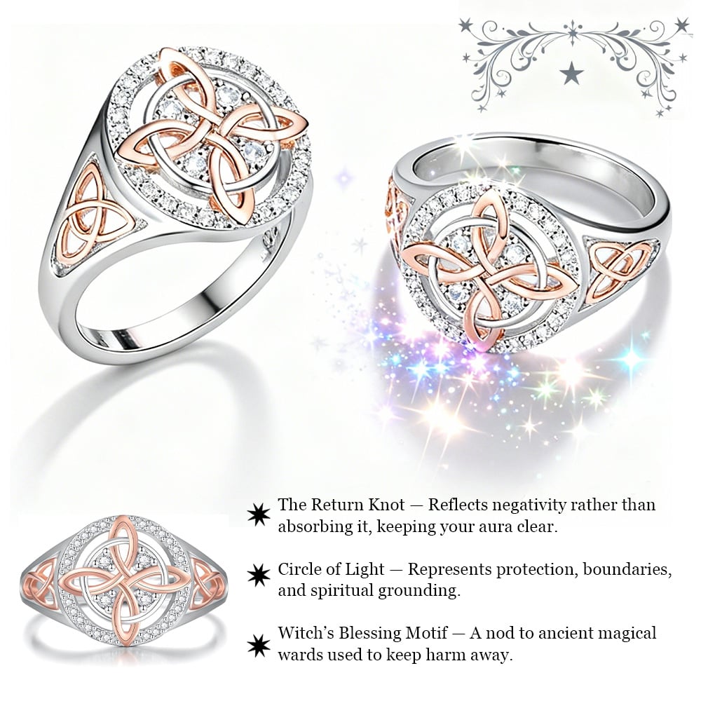 🔮💍Handmade Witch's Return-Knot Protection Ring💞Protect Your Loved Ones