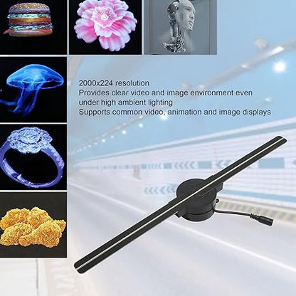🔥Last Day 49% OFF🎄3D Hologram LED Fan Projector